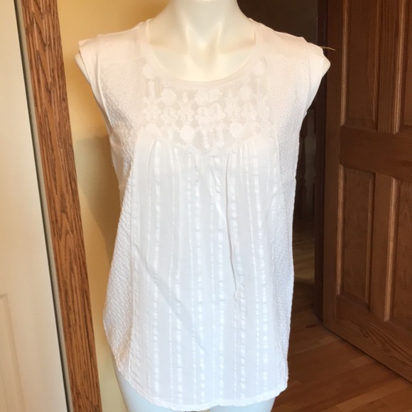 NWOT Lucky brand sleeveless white tunic - Picture 3 of 6